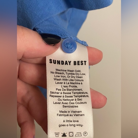 Sunday Best Blue Crop Polo - Picture 5 of 6